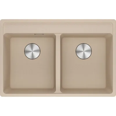 Franke: Lavello due vasche Vasche Sopratop Maris MRG 620-35-35 TL 114.0661.681 finitura fragranite avena da 76x51 cm