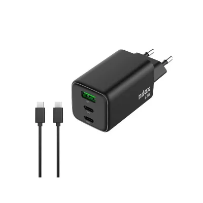 NILOX PC COMPONENTS CARICATORE GAN 65W 3 PORTE NXGANUSBC65