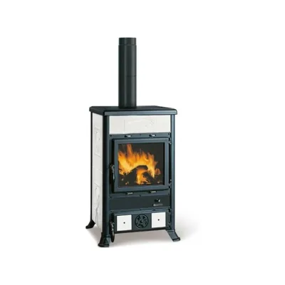 La Nordica Stufa a legna ROSSELLA R1.16 CERAMICA 3004101 finitura elegance bianco infinity