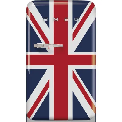 Smeg Frigorifero monoporta con cerniere a destra a libera installazione FAB10RDUJ6 finitura Union Jack da 55 cm