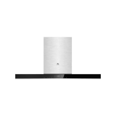 Master Kitchen Cappa a parete MKHD T9081-ED Touch XS/BK finitura inox e vetro nero da 90 cm
