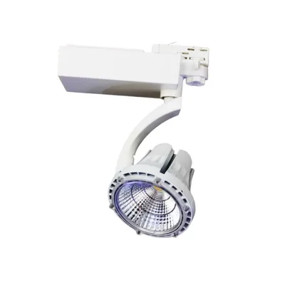 Faretto Led Soffitto Orientabile per Binario Trifase, 32w Illuminazione Negozi, Showroom, Vetrine Bianco Caldo