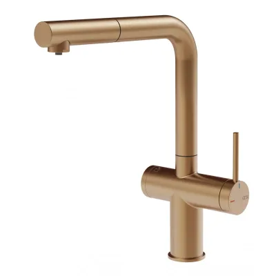 Gessi Miscelatore monocomando Inedito 60572 726 finitura Warm Bronze Brushed PVD