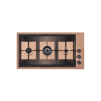 Foster Piano cottura a gas 7680 008 finitura acciaio PVD copper da 87 cm - IN PROMOZIONE FINO AL 30/06