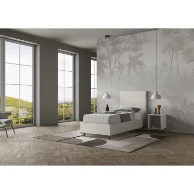 Ityhome Letto singolo Focus in similpelle da 90 cm