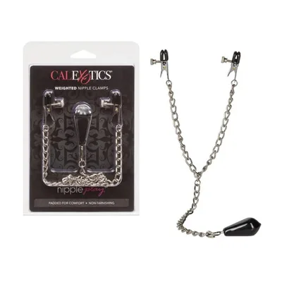CalExotics Weighted Nipple Clamps Pinze Capezzoli 80g Catena BDSM