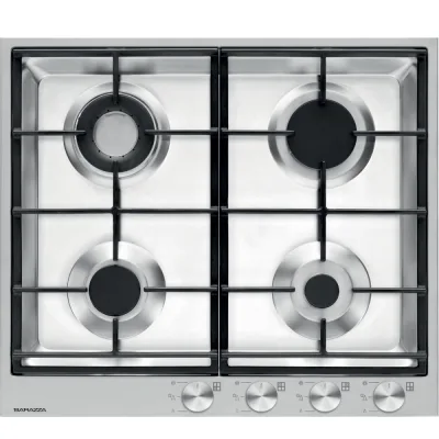 Barazza Piano cottura a gas B_FREE 1PBF64 finitura inox satinato da 59 cm - IN PROMOZIONE FINO AL 6/07