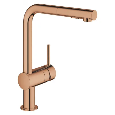 Grohe Miscelatore monocomando Minta 30274DA0 finitura oro rosa lucido