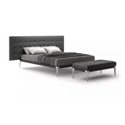 Cassina Letto Queen Size Volage Ex-S Night con testiera trapuntata