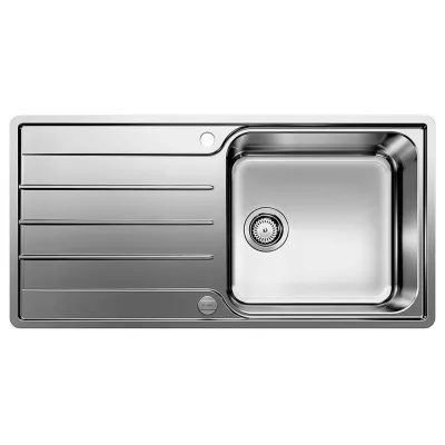 Blanco | Lavello una vasca con gocciolatoio LEMIS XL 6 S-IF 1523035 in acciaio inox da 100x50 cm - Sopratop/Filotop