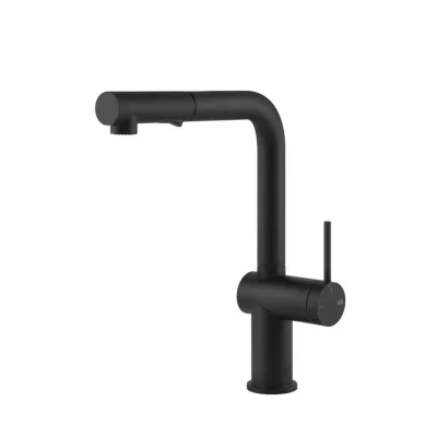 Gessi Miscelatore monocomando con doccetta estraibile Inedito Collection 60435 299 finitura Matte Black - IN PROMOZIONE FINO AL 6/07