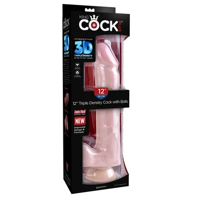 Dildo XXL Pipedream King Cock Plus 30 cm Triple Density con Ventosa