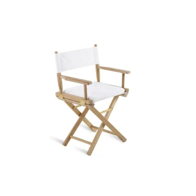 Unopiù Poltroncina pieghevole GINGER con struttura in teak e telo in cotone - IN PROMOZIONE FINO AL 6/07