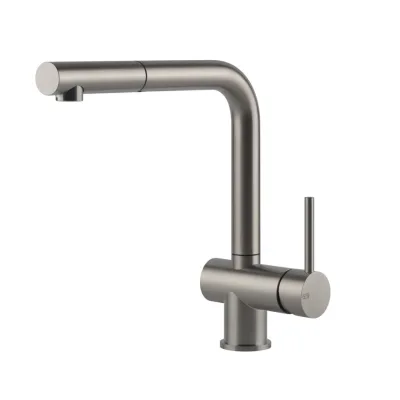 Gessi Miscelatore monocomando con doccetta estraibile Acciaio Collection 60598 239 finitura Steel Brushed - IN PROMOZIONE FINO AL 6/07
