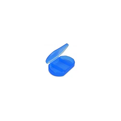 PORTAPILLOLE OVALE BLU 3 SCOMPARTI