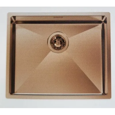 Foster Lavello una vasca 1715 855 finitura acciaio PVD brandy fumè da 54x44 cm - IN PROMOZIONE FINO AL 30/06