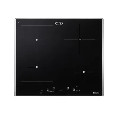 De Longhi Piano cottura a induzione PIN 65 TC in vetroceramica nero da 58 cm