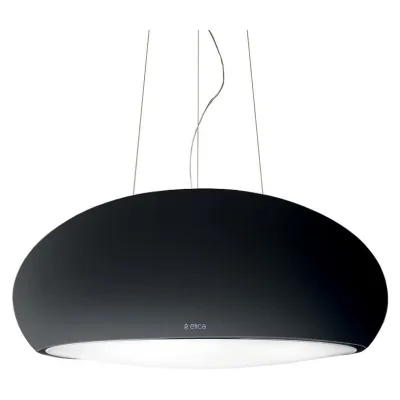 Elica Cappa a sospensione SEASHELL BL/F/81 PRF0098393 finitura nero opaco da Ø80 cm