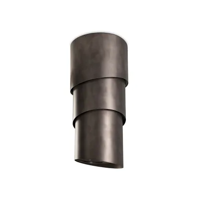 Faber Cappa a isola sospesa PAREO PLUS TIBETAN SILVER KL 345.0492.594 finitura argento tibetano da Ø50 cm
