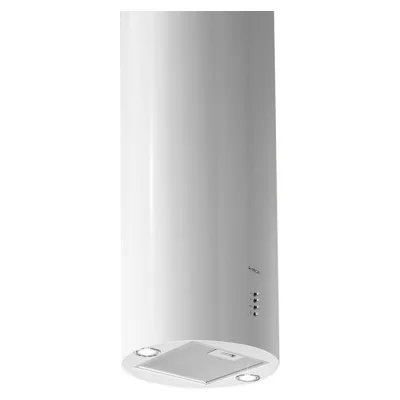 Elica Cappa a isola TUBE PRO ISLAND WH MAT/A/43 PRF0090718B finitura bianco effetto soft touch da Ø43 cm
