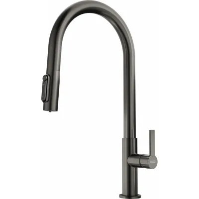 PRONTA CONSEGNA - Franke: Miscelatore monocomando a tripla via Maris Slim Clear Water Doccia 120.0736.603 finitura antracite