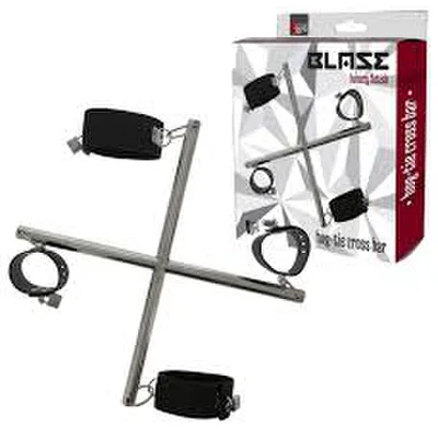 Barra a croce bondage Blaze manette e cavigliere Luxury metallo circa 43 cm BDSM