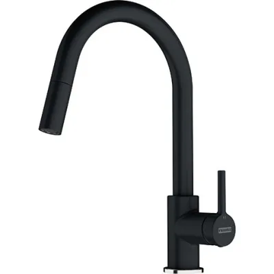 Franke: Miscelatore monocomando Lina Doccia 115.0626.055 finitura nero