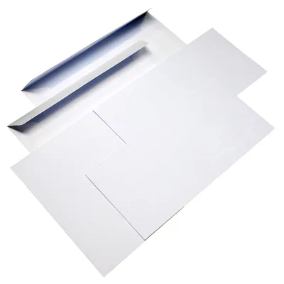 Busta da lettera senza finestra Bianca - 160x230mm, 80gr, 500pz