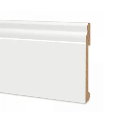 Battiscopa duropolimero alto ducale bianco 2000x170x14mm