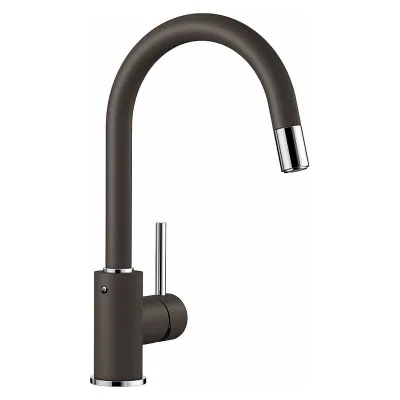 PRONTA CONSEGNA - Blanco | Miscelatore monocomando con doccetta estraibile MIDA-S 1521461 finitura caffè