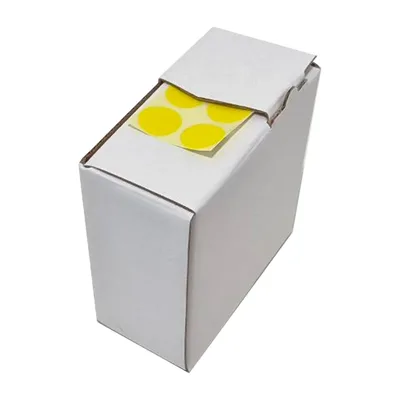Bollini adesivi Segnafalli Giallo - Ø 20mm, 2000 pezzi