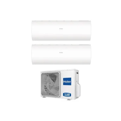 Climatizzatore Condizionatore Haier Dual Split Inverter serie PEARL 12+12 con 2U50S2SM1FA R-32 Wi-Fi Integrato 12000+12000