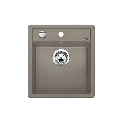 Blanco Lavello una vasca DALAGO 45 1517317 finitura tartufo da 46.5x51 cm - Sopratop