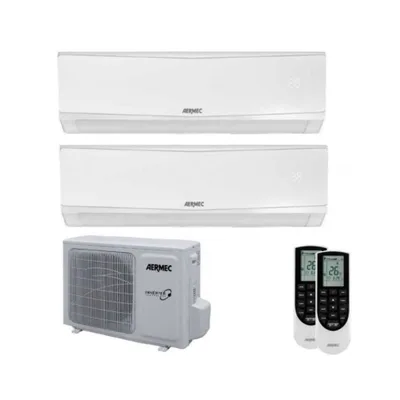 Climatizzatore Condizionatore AERMEC Dual split 9+9 Serie SPG Inverter Con MPG420 R-32 WI-FI OPTIONAL 9000+9000