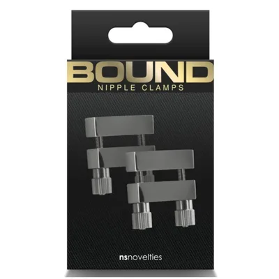 Morsetti per capezzoli NS Novelties Bound V1 Nipple Clamps pinzette Gunmetal
