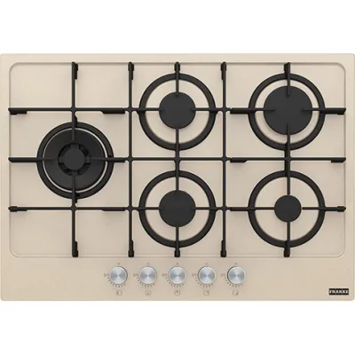 Franke: Piano cottura a gas Maris 750 FHMA 755 4G DCL OA C 106.0554.411 finitura avena da 73 cm