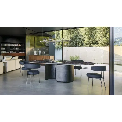 Bonaldo Tavolo fisso Mellow con struttura in poliuretano e piano a scelta da 300x120 cm