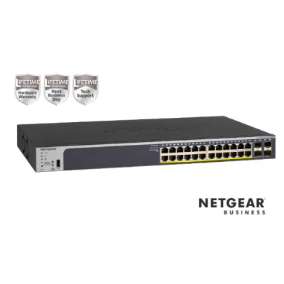 28PT GE POE + SMART SWITCH GS728TP-300EUS