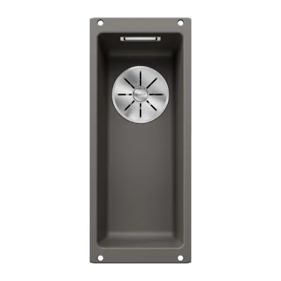 Blanco Lavello a una vasca SUBLINE 160-U Platinum 5526799 finitura grigio vulcano da 19x46 cm - Sottotop