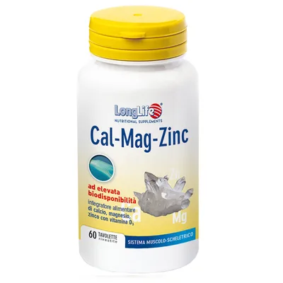 Longlife Cal Mag Zinc Integratore Ossa 60 Tavolette