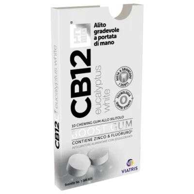 CB12 BOOST EUCALIPTO WHITE 10 CHEWING GUM