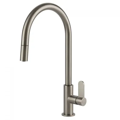 PRONTA CONSEGNA - Gessi Miscelatore monocomando con doccetta estraibile Helium Collection 60077 149 finitura Finox - IN PROMOZIONE FINO AL 5/09