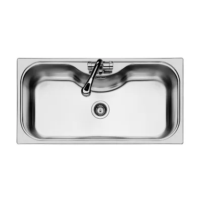 Foster Lavello una vasca 1555 600 finitura acciaio inox da 97x50 cm