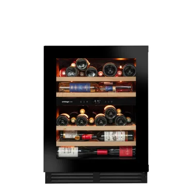 Avintage Cantinetta vino sottopiano da incasso AVU50PLATINUM finitura nero da 60 cm