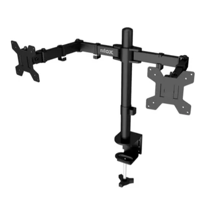 SUPPORTO MONITOR 2 BRACCI NERO NXDMA01B