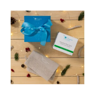 THE ORGANIC PHARMACY COFANETTO CLEOPATRA'S BODY SCRUB + GUANTO