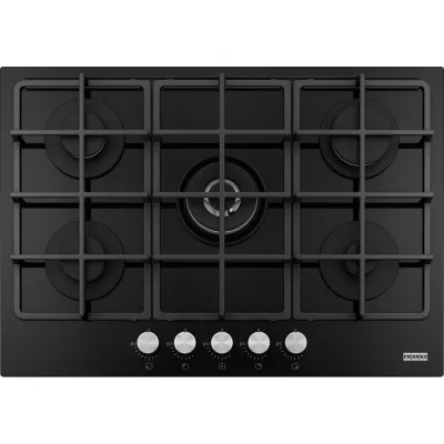 Franke: Piano cottura a gas Smart 750 FHSM 755 4G DC BK C 106.0734.776 in cristallo nero da 73 cm