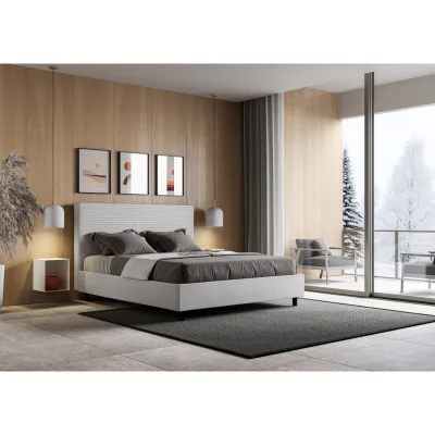 Ityhome Letto matrimoniale Focus in similpelle da 160 cm