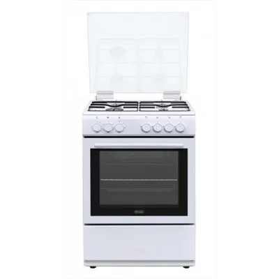 De Longhi Cucina a libera installazione DL664EW a 4 fuochi e forno elettrico finitura bianco da 60 cm