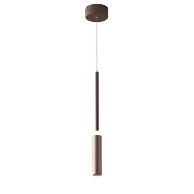 Lampadario a sospensione LED bronzo in alluminio, 7W, Luce naturale, 140x4cm